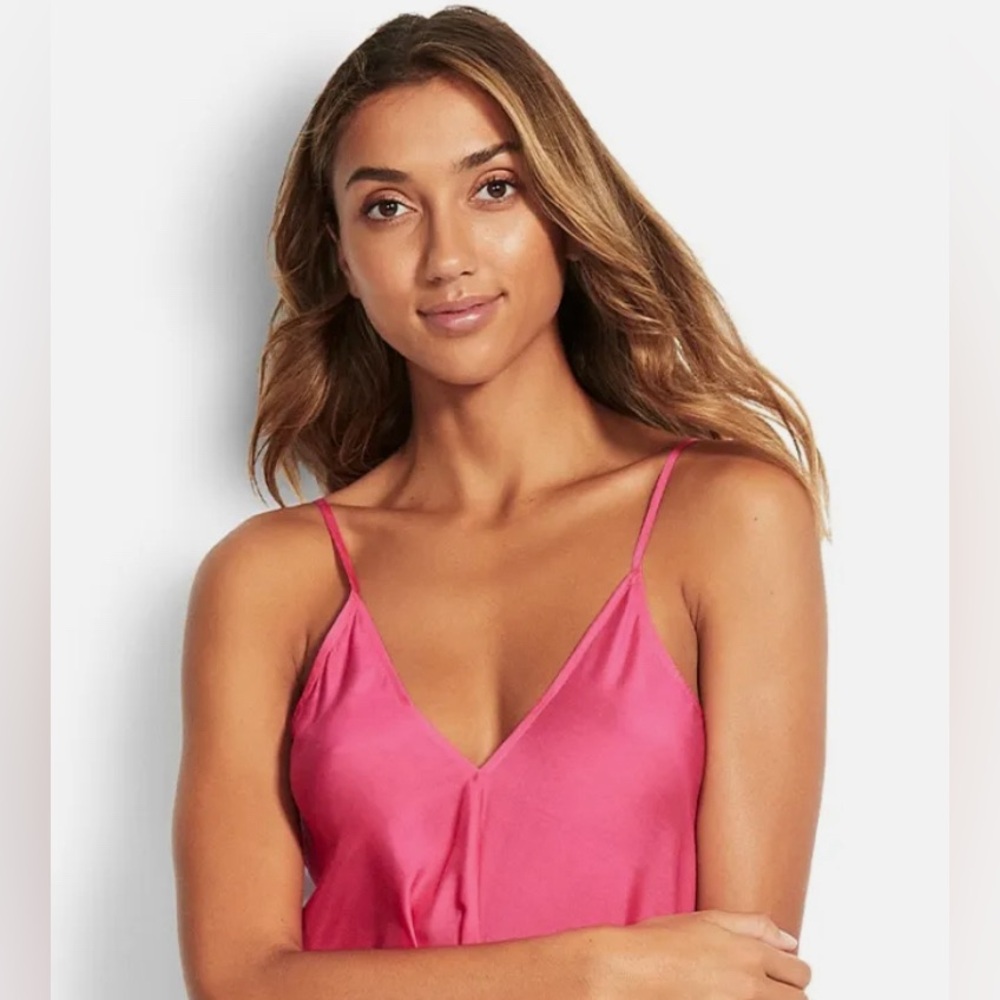 Seafolly Bandana Bay Silk Blend coverup in Precious Pink Size Medium